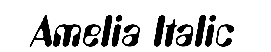 Amelia Italic Font Download Free